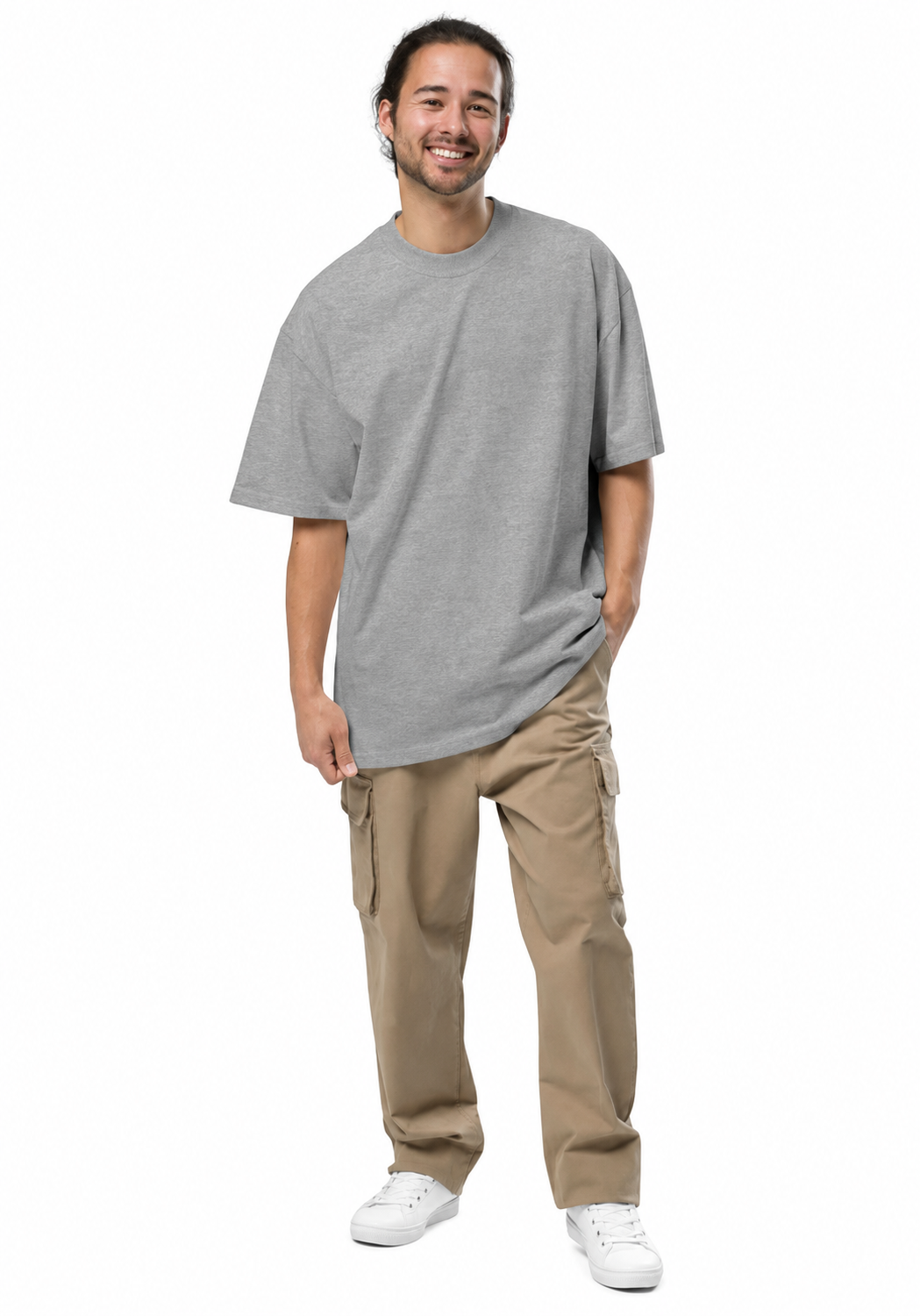 I Believe in You on Ash Grey AS Colour heavyweight T-shirt